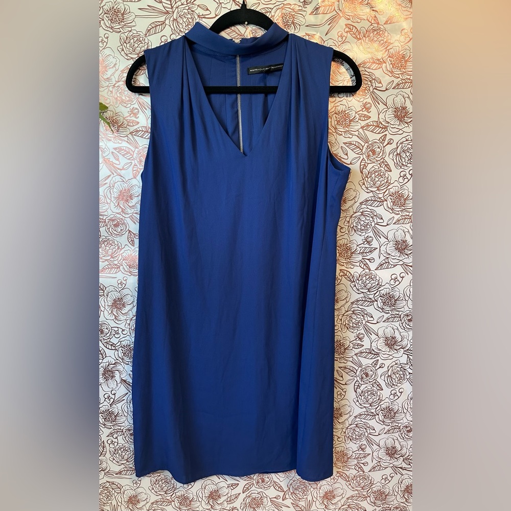 White House black market blue dress